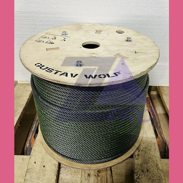 Канат стальной лифтовый 12,0мм PAWO F3 8x19S-IWRC 86,8кН Gustav Wolf