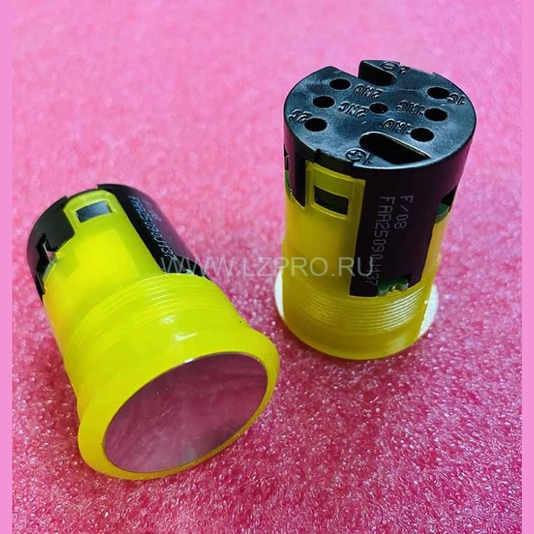 Кнопка вызова диспетчера (подсветка ореол желтый, шлифованная) FAA25090J137 Otis