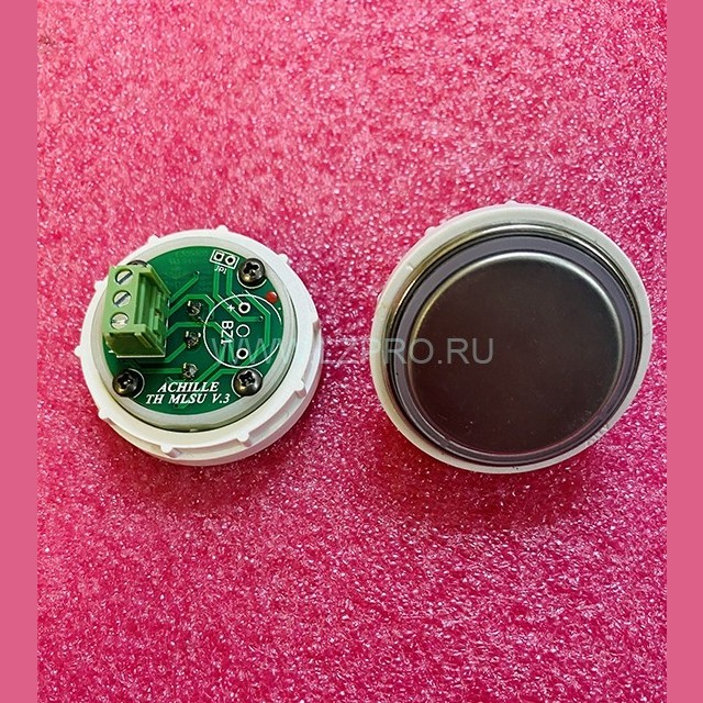 Кнопка красная подсветка, без символов Achille TH MLSU V.3 Vega