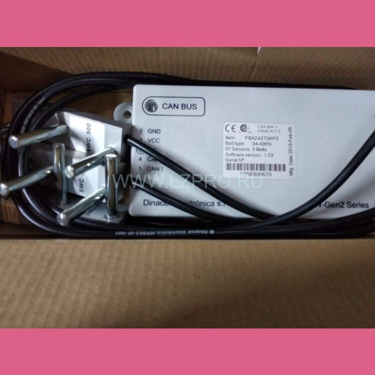 Устройство грузовзвеш. Otis GEN2 (3 ремн., 34-43kN) Dinacell Electronica FBA24270AP3