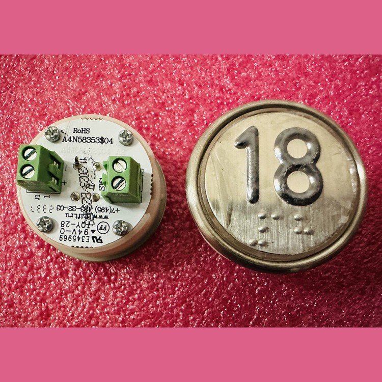 Модуль кнопочный белая подсветка код брайля 18 A4N58353$04 BBP-R302-VCPLT-S-W-18 (MA2D04-S-W-18)