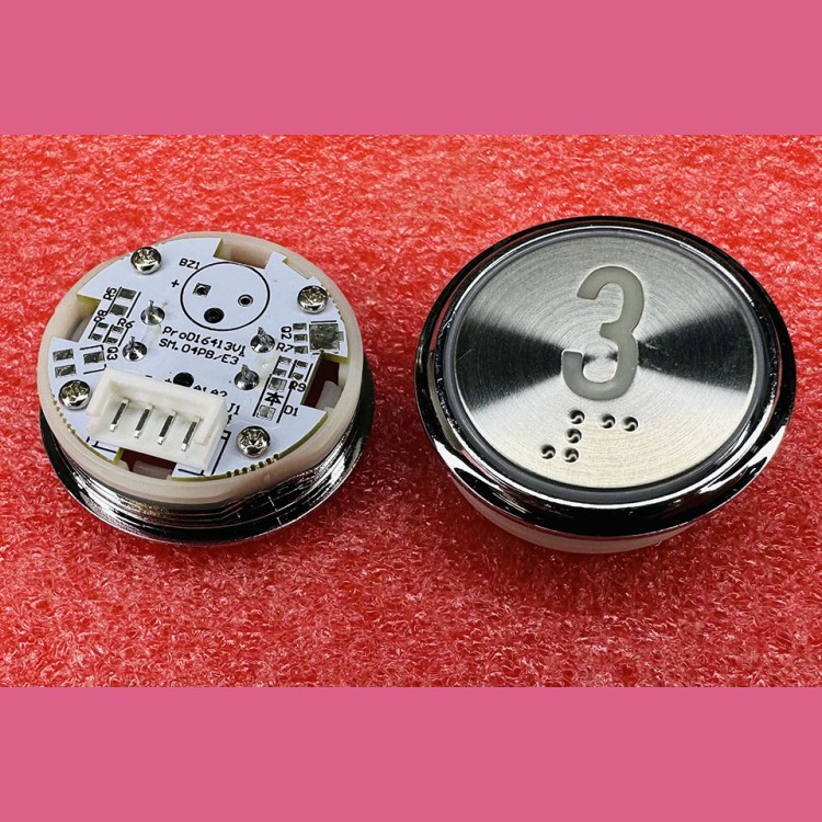 Кнопочный модуль "3" с кодом Брайля SM.04PB/E3 STEP KOYO