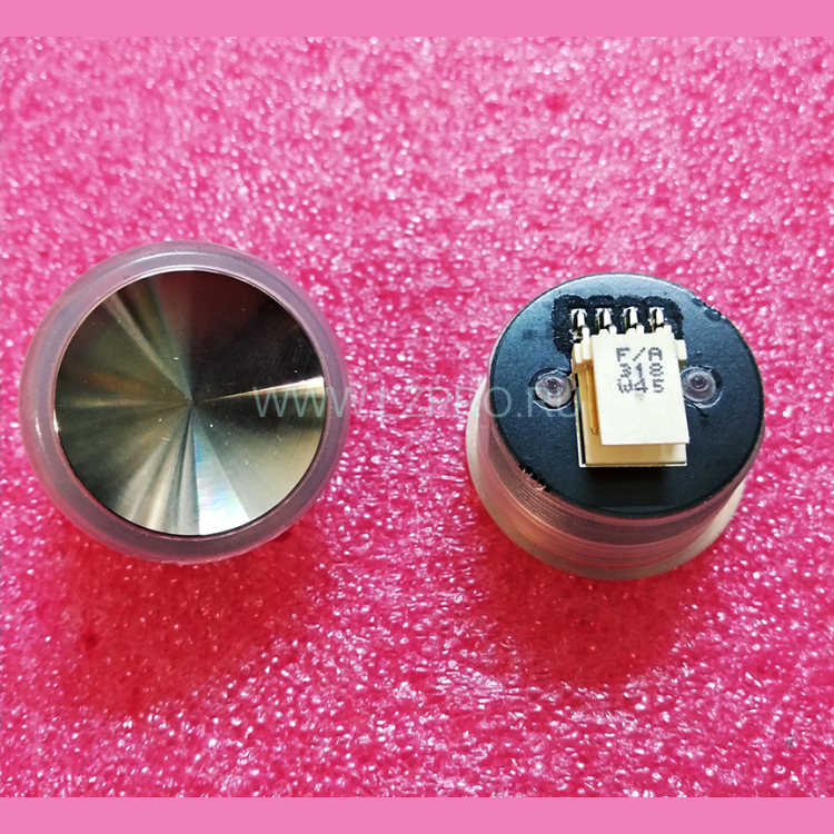 Кнопка (подсветка синяя ореол, шлифованная, AMP разъем для MCS220) FAA25090A318 Otis