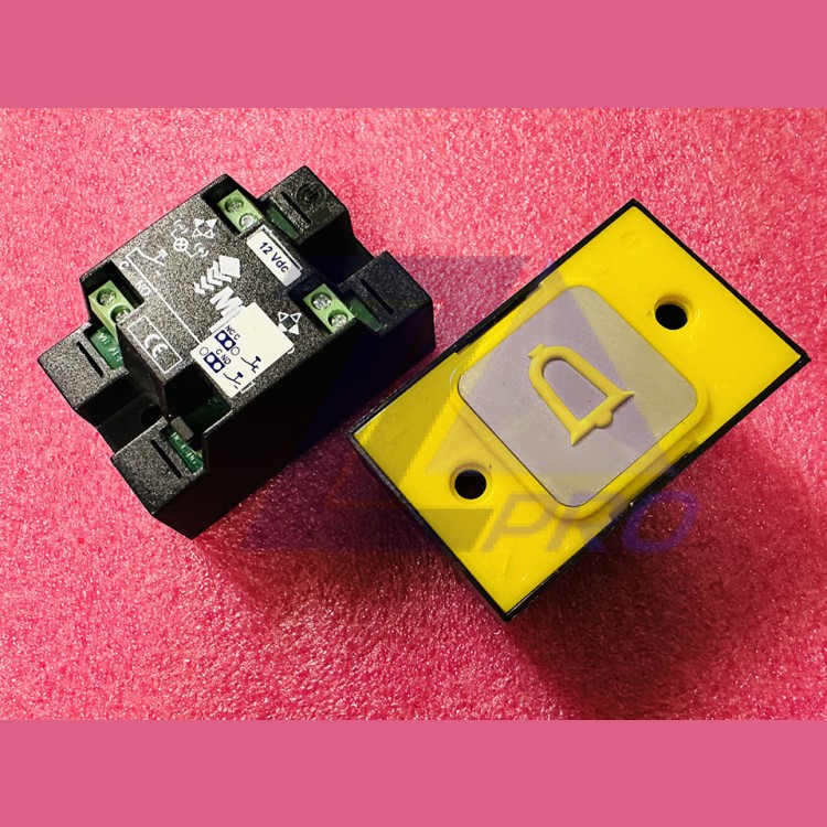 Кнопка приказной панели без подсветки ТРЕВОГА (вызов диспетчера) COMPAC 24V R2172PTGCAL00 MacPuarsa