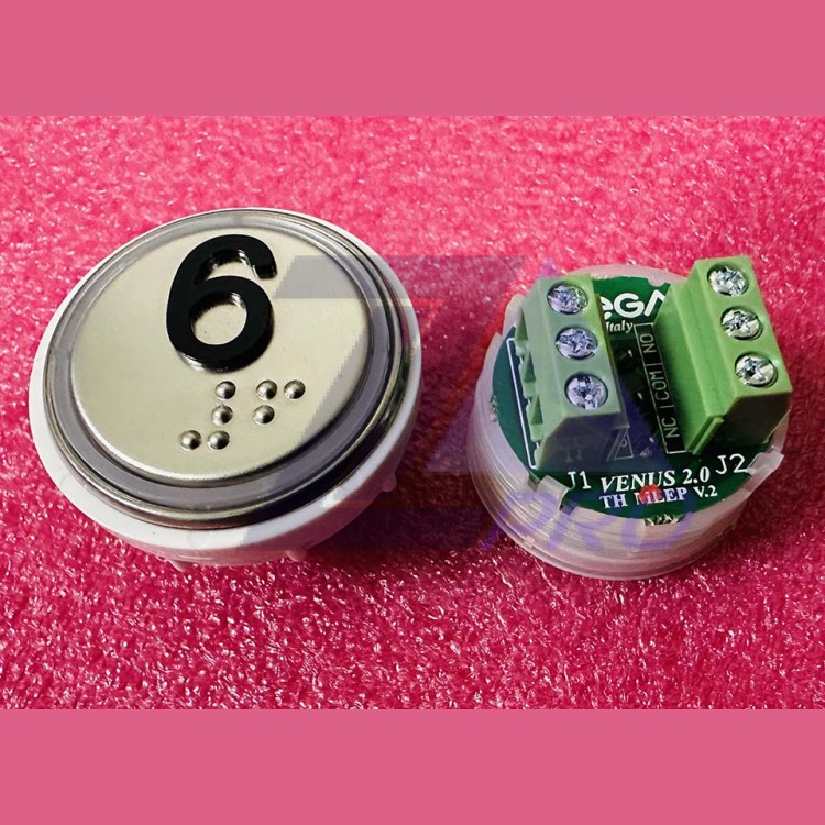 Модуль кнопочный 6 с кодом брайля разъем TH MLEP V.2 Venus Vega