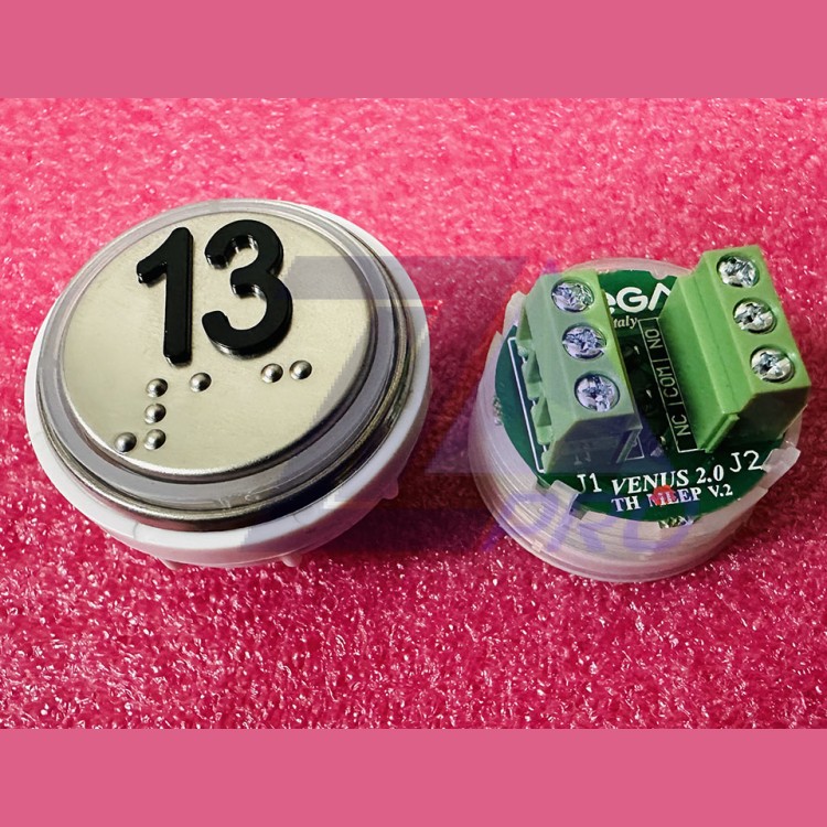 Модуль кнопочный 13 с кодом брайля разъем TH MLEP V.2 Venus Vega