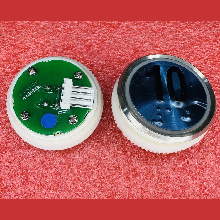 Кнопочный модуль 10 синяя подсветка с шрифтом Брайля  A4N49326 Thyssen