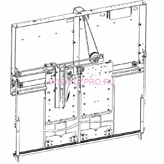 Каретка ДК прав.D2200 OP900 FBA389BE9 Otis