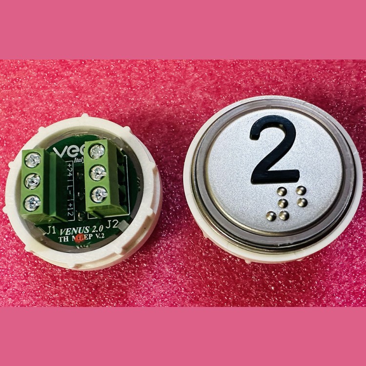 Модуль кнопочный 2 с кодом брайля разъем TH MLEP V.2 Venus Vega