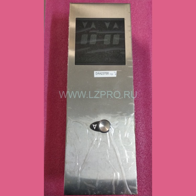 Пост вызывной XIZI OTIS (1 кнопка с чеклетом "стрелка вниз"+ 2 индикатора) 165х480 мм DAA23501DL995