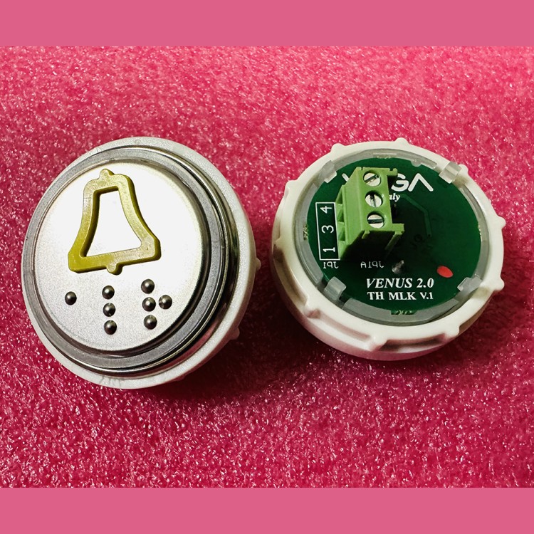 Модуль кнопочный КОЛОКОЛЬЧИК с кодом Брайля разъем MLK  Venus Vega