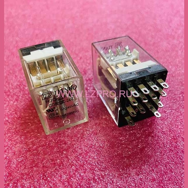 Реле промежуточное COIL DC-24V HJQ-22F-4Z 5A 24VDC TIANBO