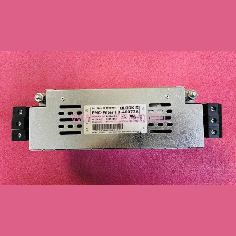 Сетевой фильтр I=72A AC SCCR=5kA EMC-Filter FB-40072A BLOCK