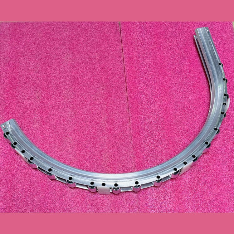 Основа алюминиевая огибающего участка в сборе с роликами 17шт 506NCE 606NCT DAA2000NP2 Otis