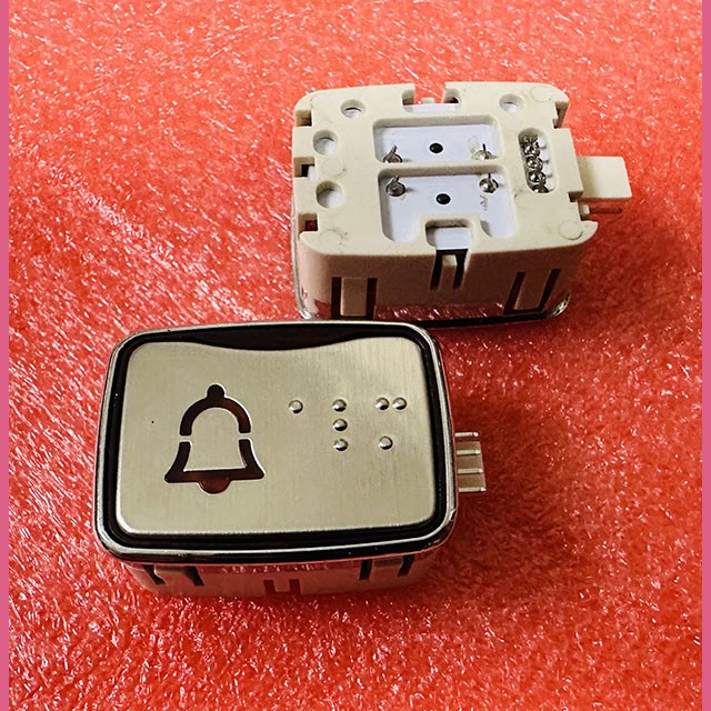 Модуль кнопочный красная подсветка код брайля AK-25B "Вызов диспетчера" AEN04C050*A Sigma