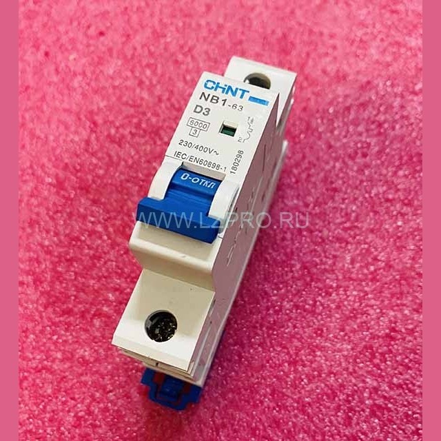Выключатель автоматический 1P однополюсный NB1-63 D6 CHINT