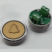 Модуль кнопочный без подсветки "КОЛОКОЛЬЧИК" К1-Вызов2 (аналог Achille Vega)