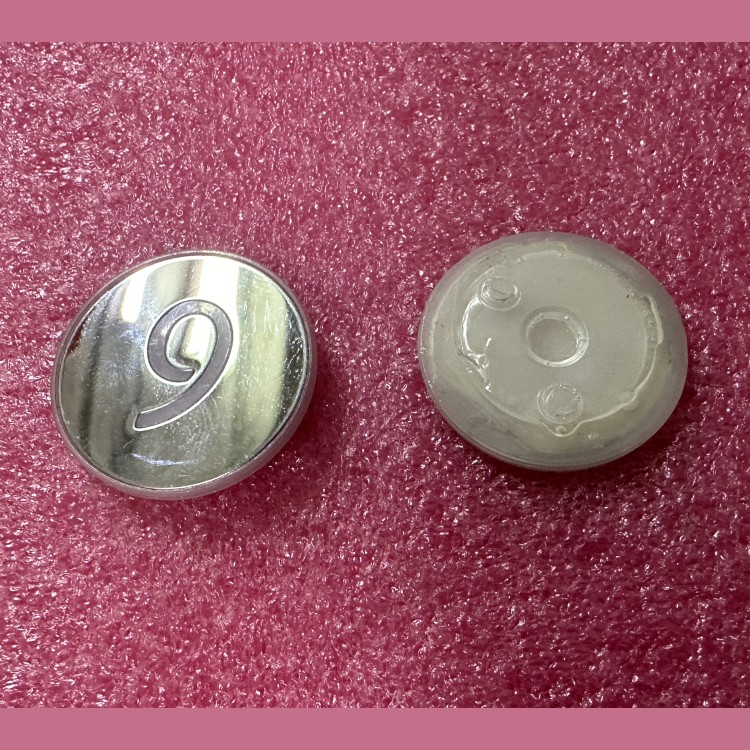 Нажимной элемент (толкатель) белый полированный "9" Kone