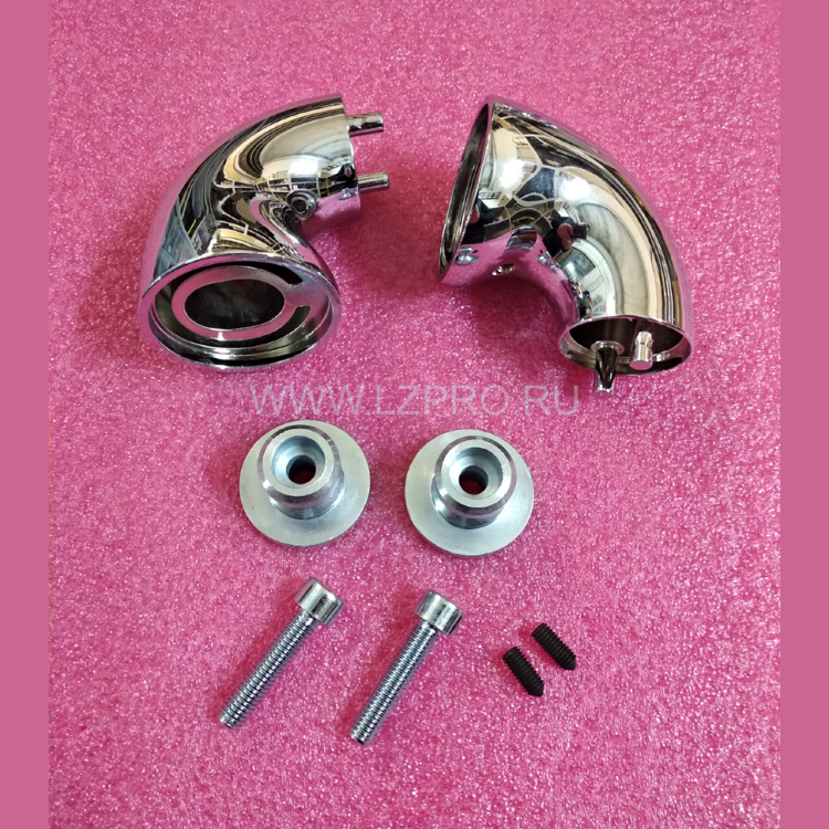 Комплект углового крепления поручня (две опоры, ONDA полированный хром) ZAA180Z1 Otis