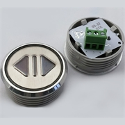 Модуль кнопочный красная подсветка "ОТКРЫТИЕ ДВЕРЕЙ" К1-Откр-1-К (а...