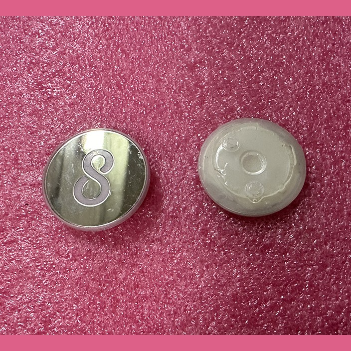 Нажимной элемент (толкатель) белый полированный "8" Kone