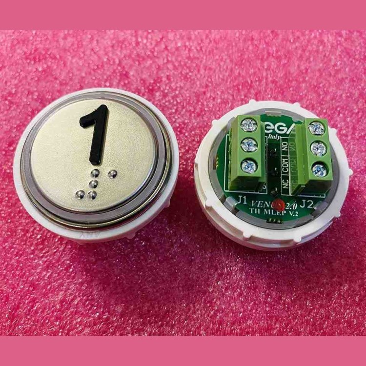 Модуль кнопочный с кодом брайля разъем MLEP 1 Venus Vega