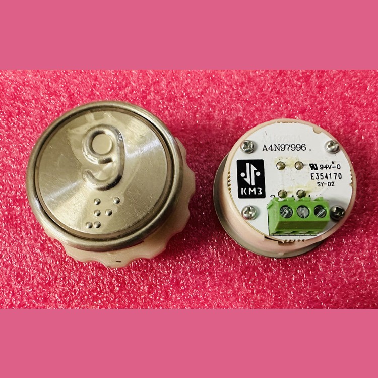Кнопочный модуль с шрифтом Брайля "9" разъём под винт A4N97996 MA2D04-D-R-09 КМЗ