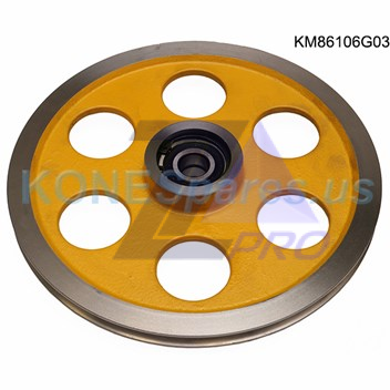 Шкив натяжного устройства D304/306мм KM86106G03 Kone