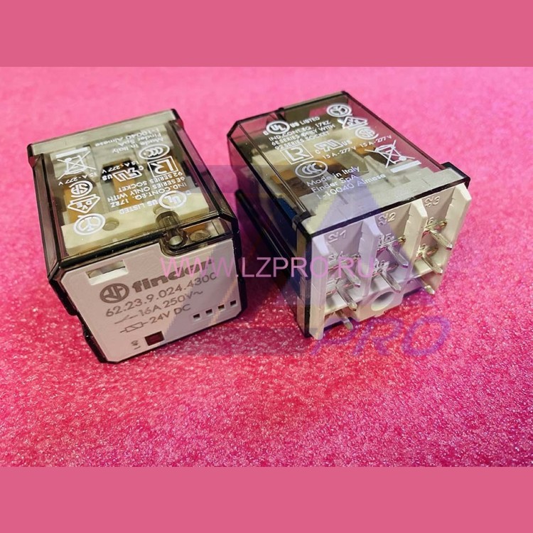 Реле промежуточное 16А 24VDC 62.23.9.024.4300 Finder