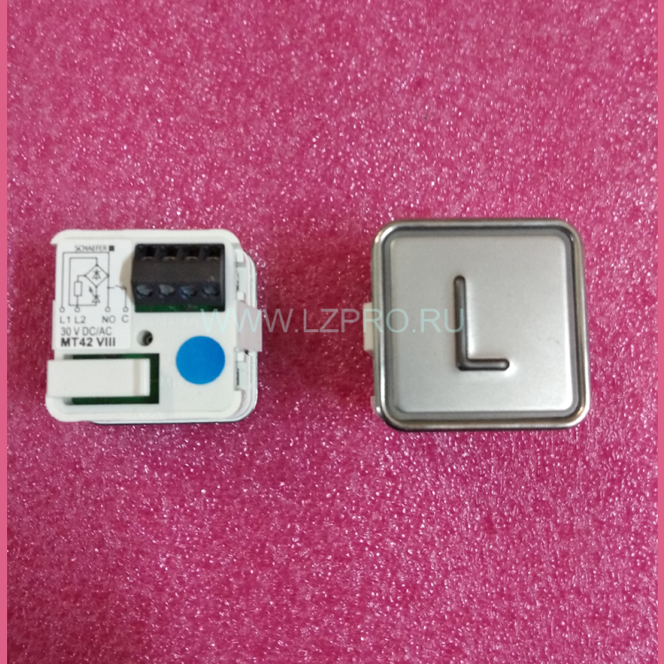 Модуль кнопочный "L" синяя подсветка MT42 VIII Schaefer