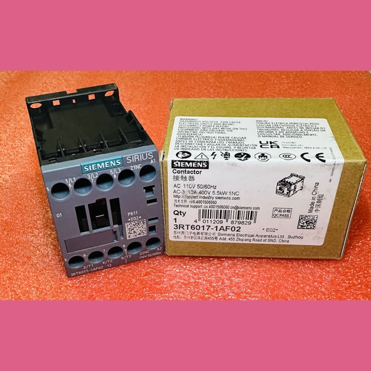 Контактор 110VAC 5,5kW 12A 1NC 3RT6017-1AF02 Siemens