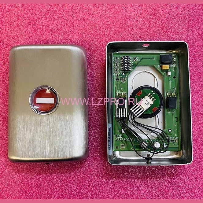 Пост приоритета с кнопкой STOP (плата HOB, кнопка 'stop' оранж. 6V HALH FAA499C1) FAA23500AW Otis