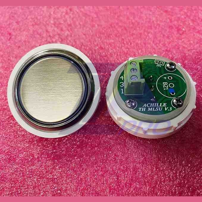 Кнопка антивандальная без символов, синяя подсветка, MLSU, Achille light VEGA